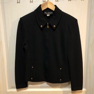 St. John Collection Marie Gray Knit Blazer/Jacket